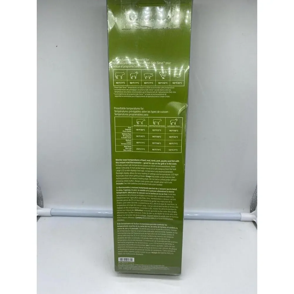 Crate&Barrel Meat Read Thermometer Crate & Barrel NEW
